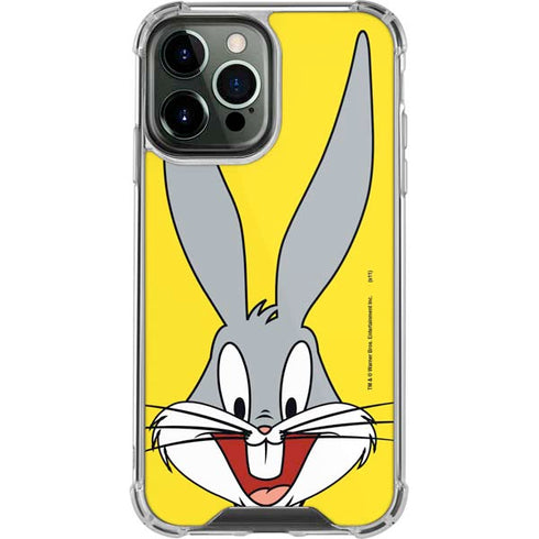 Looney Tunes Bugs Bunny Zoomed In iPhone 13 Pro Max Clear Case